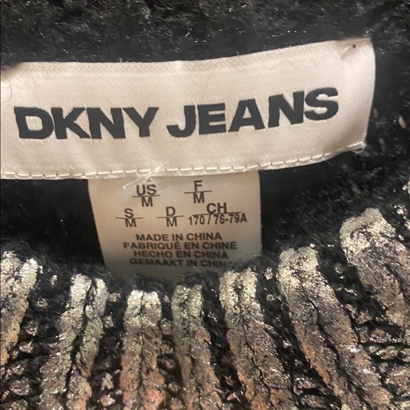 DKNY Black and Silver Knit Sweater - Picture 9 of 10